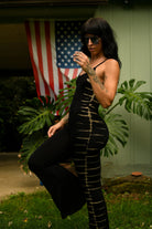 Lexi hand dyed bell bottom jumpsuit by Shop Sovi
